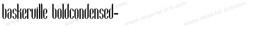 baskerville boldcondensed字体转换